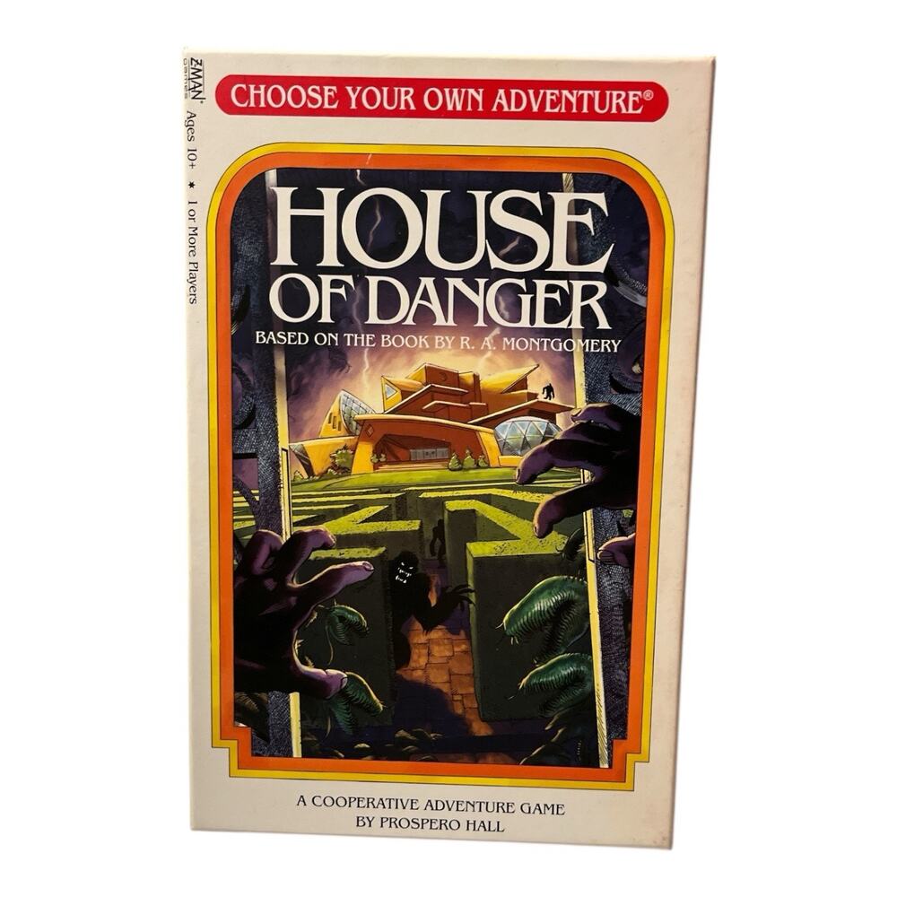 Choose Your Own Adventure House of Danger Adventure Board Card Game - Complete